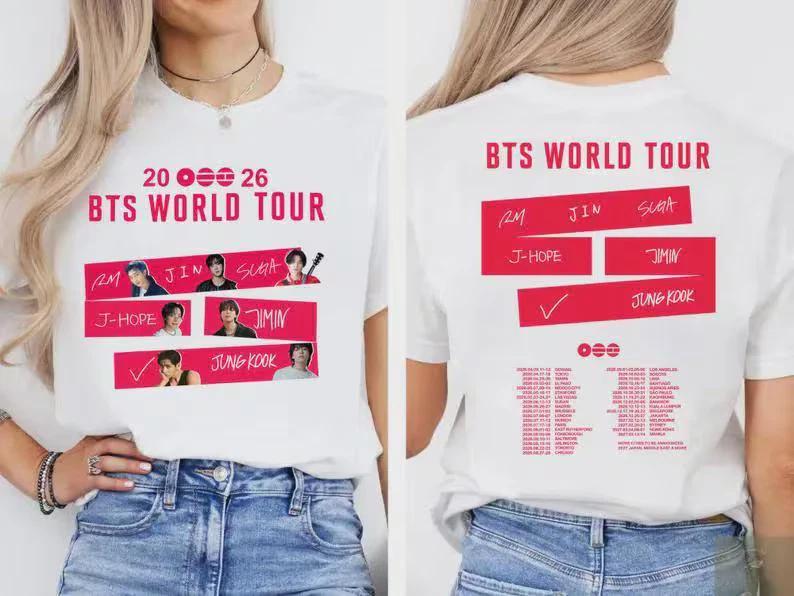 BTS World Tour 2026 Shirt S