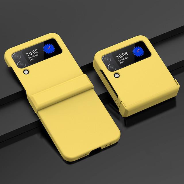 Stoßfestes, mattes, präzises Capa-Gehäuse für Samsung Galaxy Z Flip3 Flip 4 Flip4 Flip 3 5g Anti-Drop-Telefontasche für Samsung Z Flip3