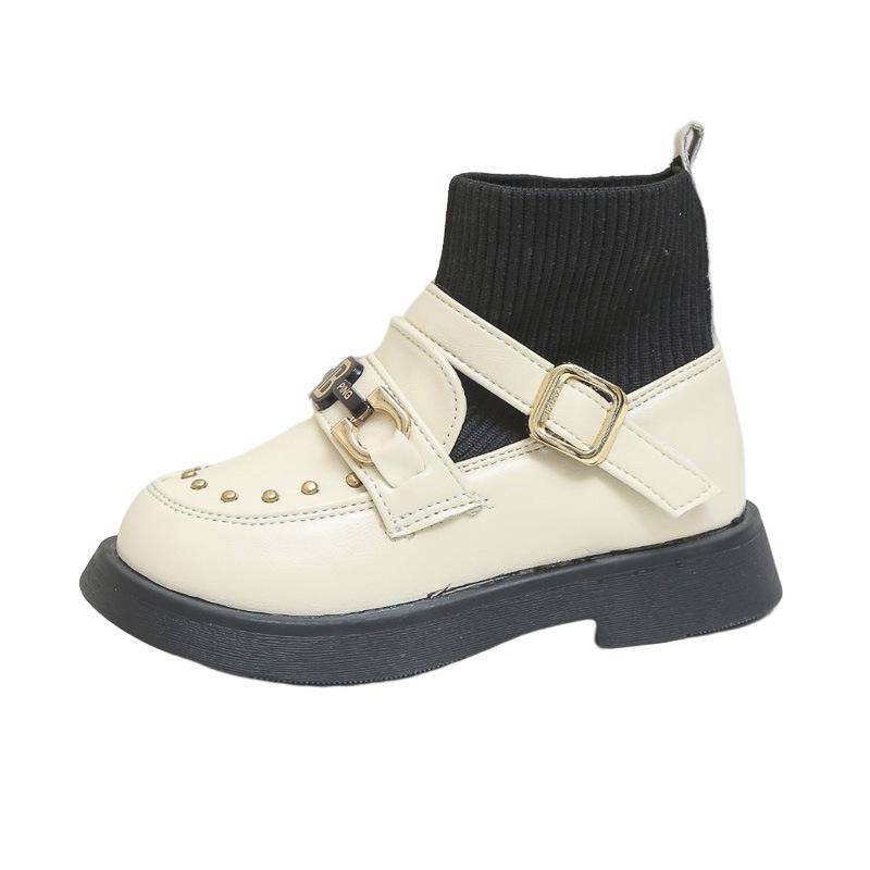 

Осенне-зимние новые кожаные ботинки для школьников с мягкими ботинками 35