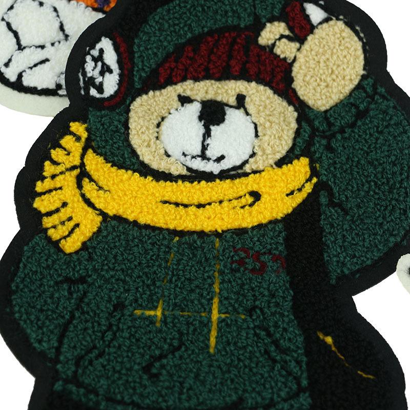 Cartoon Tier Chenille Stickerei Aufnäher - Bekleidungsaccessoire & Handtuchapplikation
