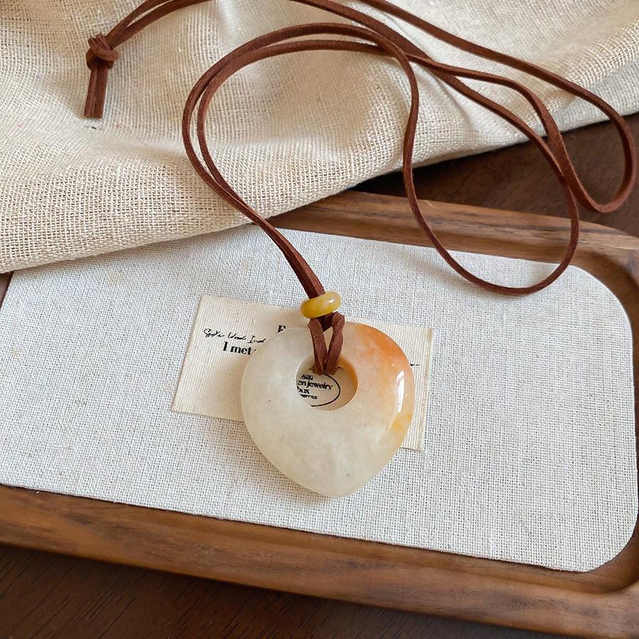 Minimalist Adjustable Acrylic Geometric Necklace - Versatile Fashion Sweater Chain