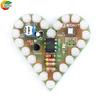 DIY Kit Heart Shape Breathing Lamp Electronic Kit Breathing LED Suite Red White Electronic Production for Learning laboratory