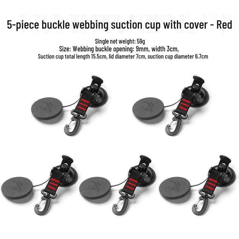 Suction Cup Hook for Wall, Glass, and Car Roof Tent Storage