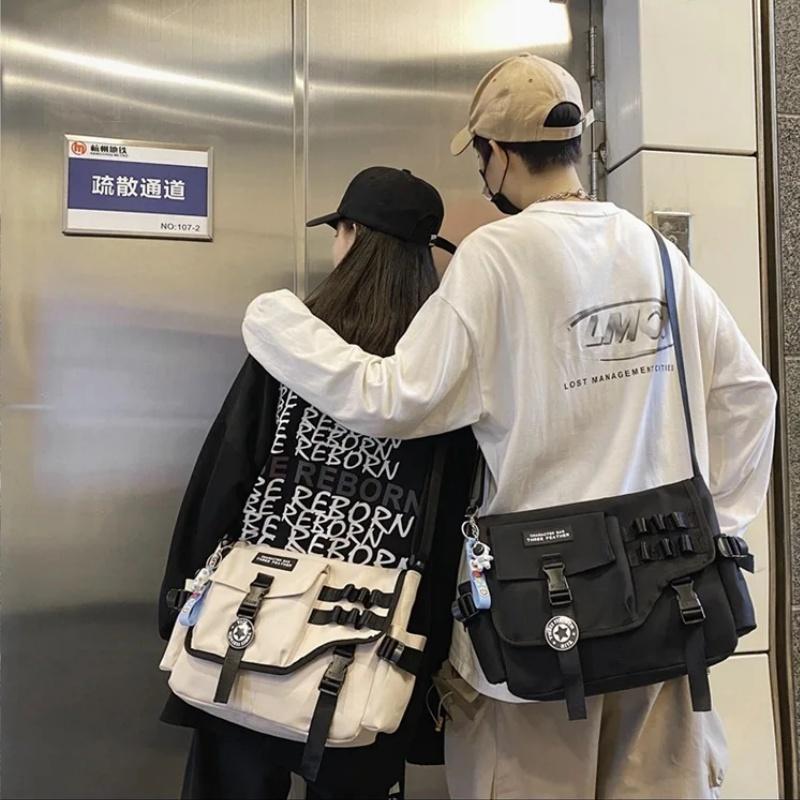 Crossbody Bags for Women Men Postman Student Shoulder Messenger Bag Large Satchel Bookbag Handbags