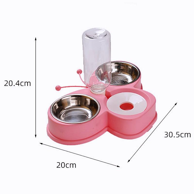 Dog Bowl Dogs Food Bowls Two-in-one Dog Feeders Bowl Butterfly Bowls for Cat Feeding Automatic Pet Water Container Pet Supplies