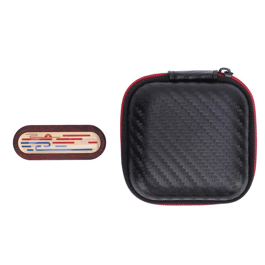 Wood Metal Haptic Slider Fingertip Toy Mechanical Push Card Toy Portable Fingertip Slider Toy for Of