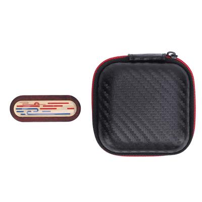 Wood Metal Haptic Slider Fingertip Toy Mechanical Push Card Toy Portable Fingertip Slider Toy for Of