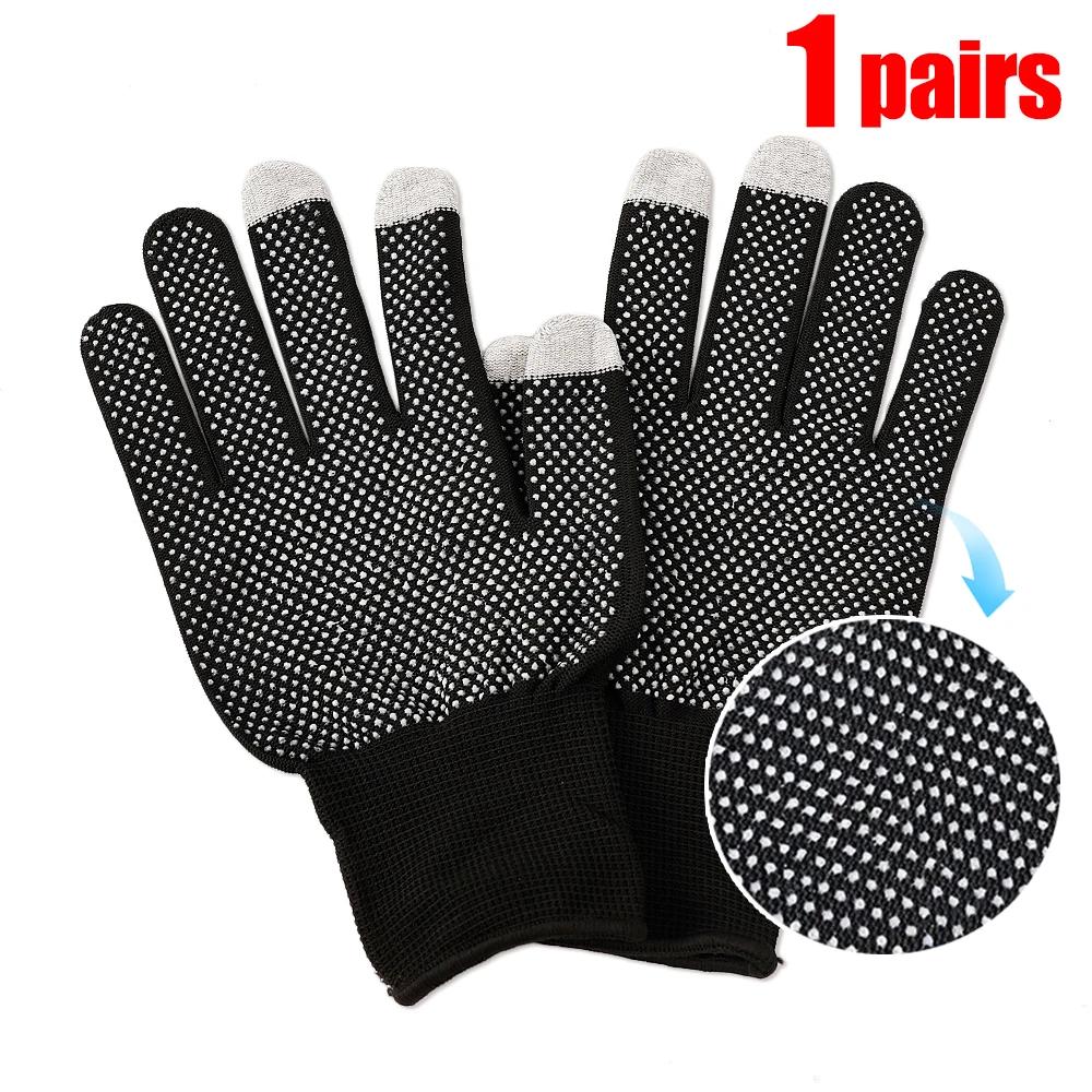 

Non-slip Nylon Gloves for Safety Work Outdoor Cycling Breathable Half Finger Gloves Mittens Men Fingerless Touchscreen Gloves