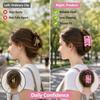 Caution Over Simulated Hair Clip Funny Warning Sign Hair Claw Clip Purple