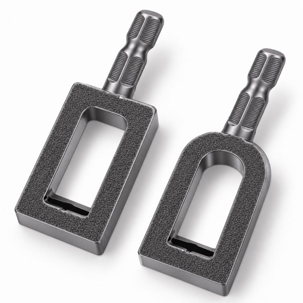 2 Set Arc No.9 Square No.11 Wire Twisting Tools Carbon Steel Rebar Tying Twister Drill