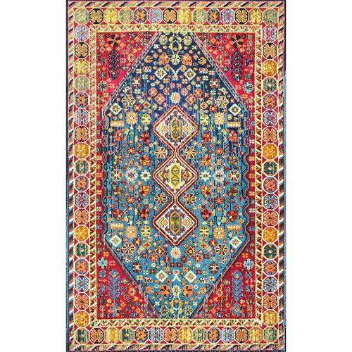 American Retro Living Room Decoration Carpet Boho Bedside Rugs for Bedroom Large Area Non-Slip Mat Washable Lounge Rug Tapis