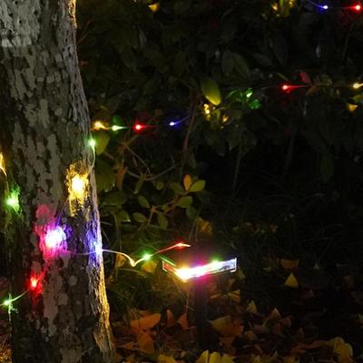 Luzes de Corda para Jardim Acampamento Varanda Lâmpada de Corda Alimentada por Energia Solar Pátio Luzes Penduráveis Para Acampamento Quintal Jardim Natal