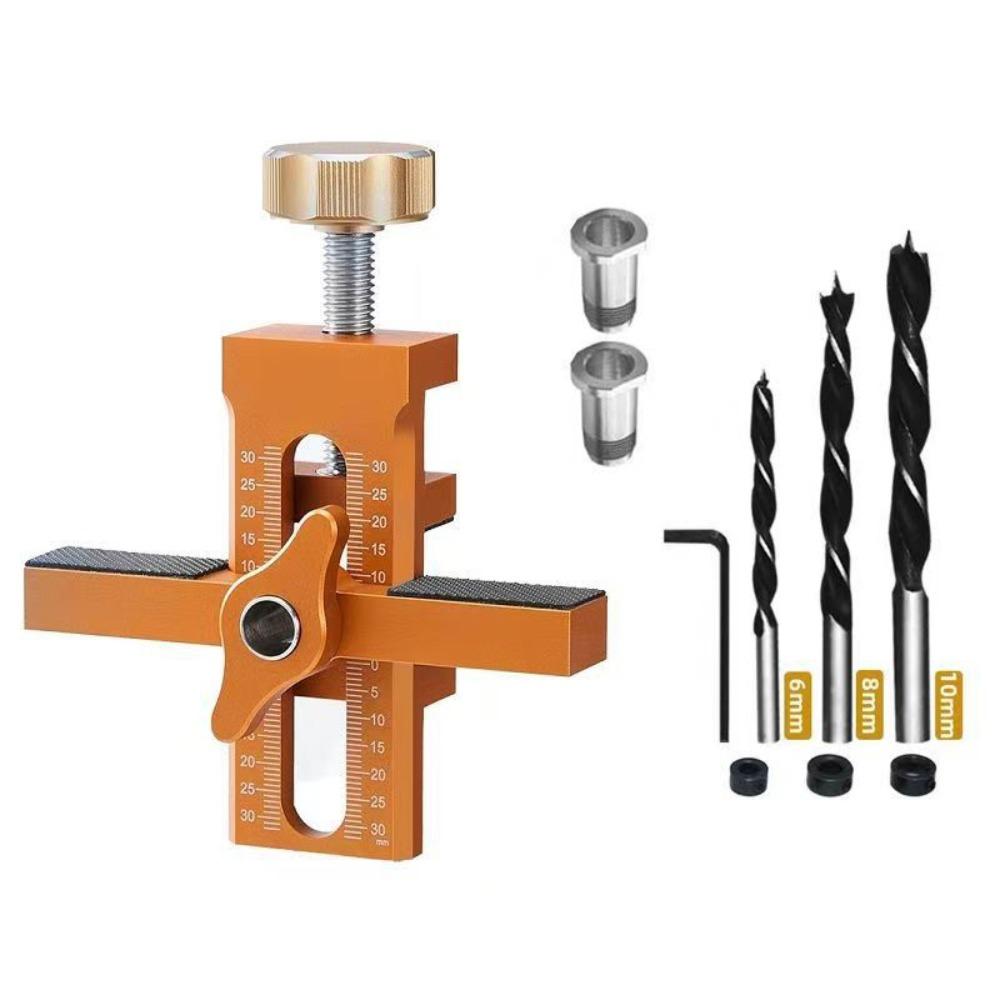 6/8/10mm Cabinet Door Installation Positioner Rebounder Punched Mounting Jig Wardrobe Installation