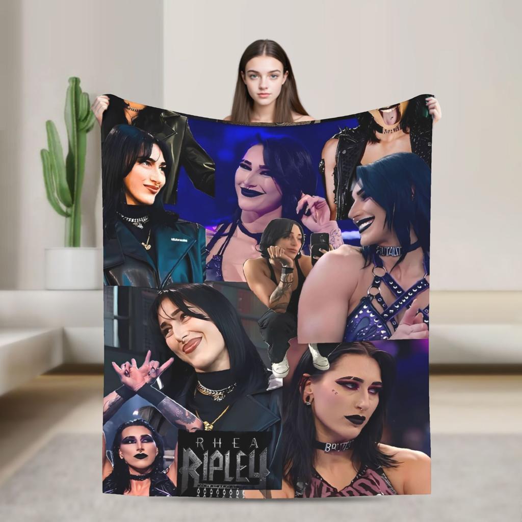 Rhea Ripley Cool Flannel Blanket  Soft Warm Throw Blanket for Home Decor Travel Fashion Bedspread Sofa Bed Cover