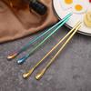 304 Stainless Steel Long Handle Stirring Spoon Coffee Tea Ice Spoon Bar Tableware Fashion Kitchen Tool Seasoning Mixing Dessert