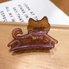 Korean Style Cartoon Cat Hair Clip Women's Hollow Out Fresh and Cute Shark Clip Hair Accessories