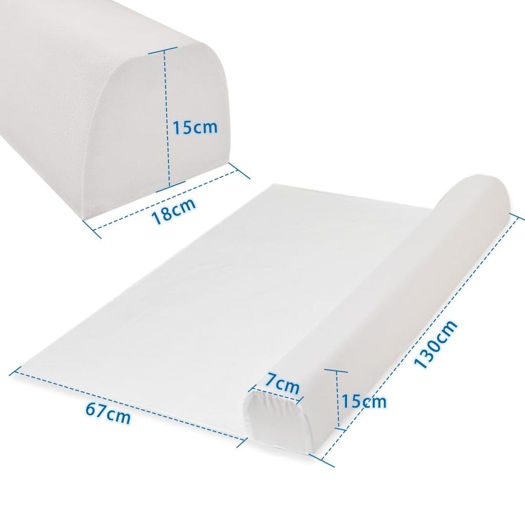 Cific Cushion-Shaped Bed Guard, Easy Installation, 100% Cotton Cover, Fall Prevention, for Toddlers and Seniors