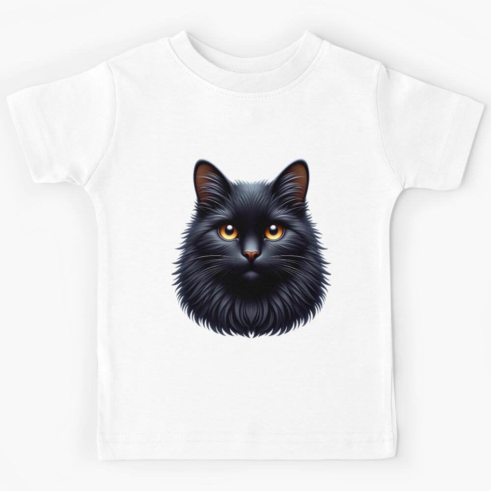 Black Cat Kids T-Shirt 120