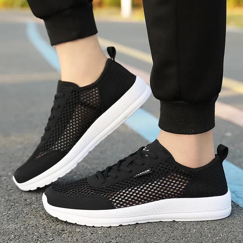 YRZL Men's Running Shoes Lightweight Breathable Fashion Black Sneakers Air Comfortable Casual Soft Sole Sports Shoes for Men