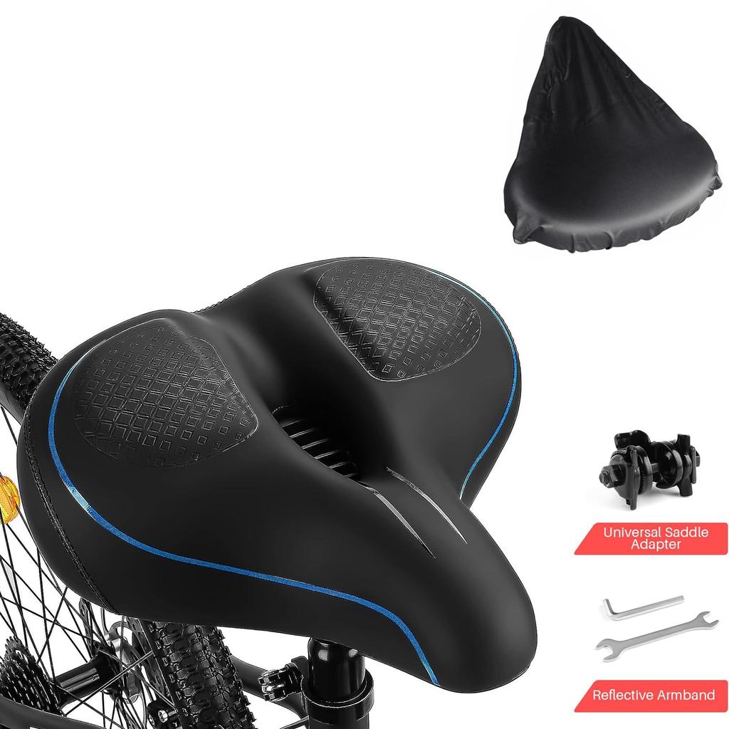 Bike Saddle Bike Seat Cushion For Men Women With Dual Shock