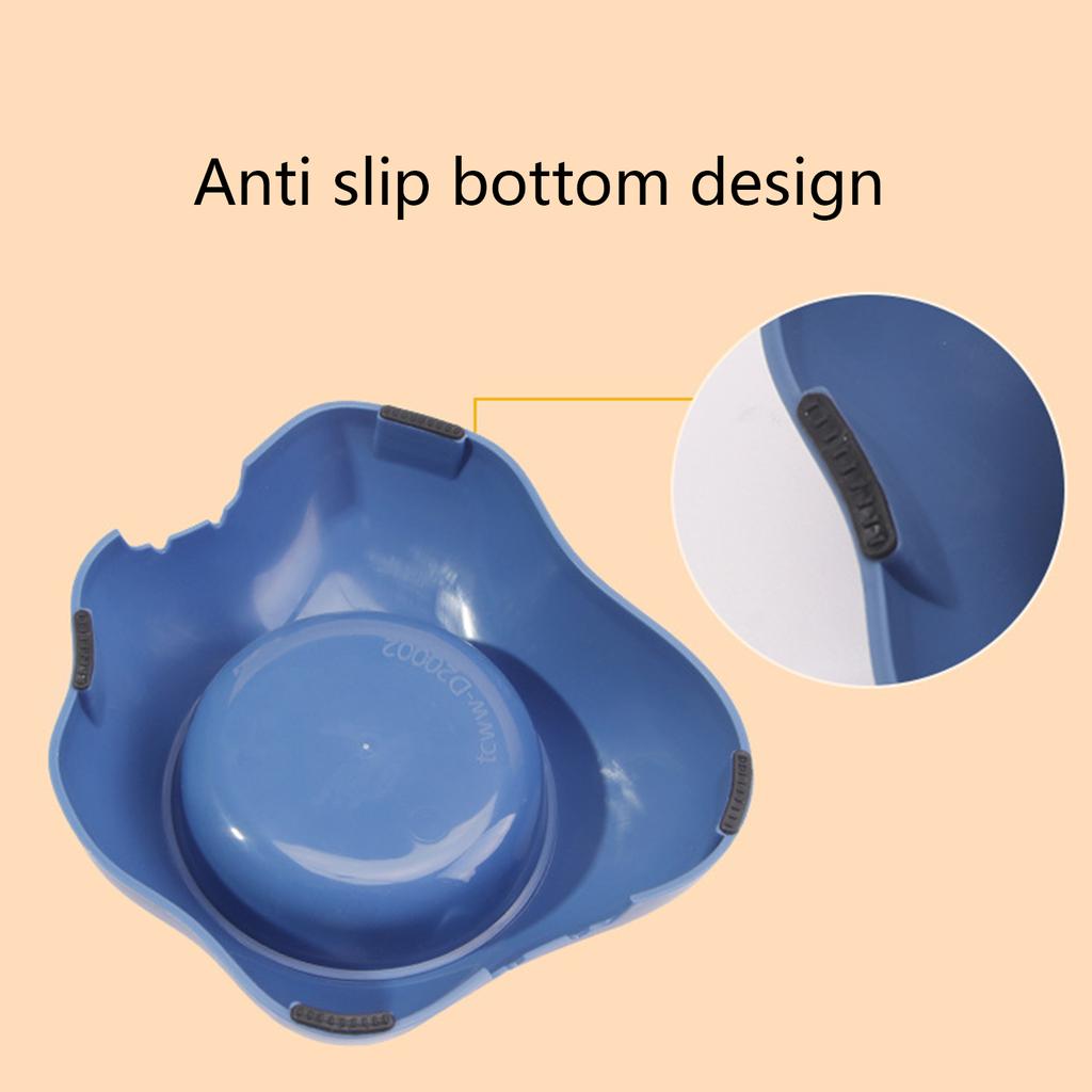 Egg Yolk Shape Dog Bowl Large Capacity Pet Feeding Bowl Cat Dog Food Drinking Bowl Candy Color Feeding Bowl Washable