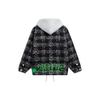Li-Ning Anti-Wu Series Plaid Single-Breasted Hooded Jacket Men Jacket Floral-Grey AFDSD97-1