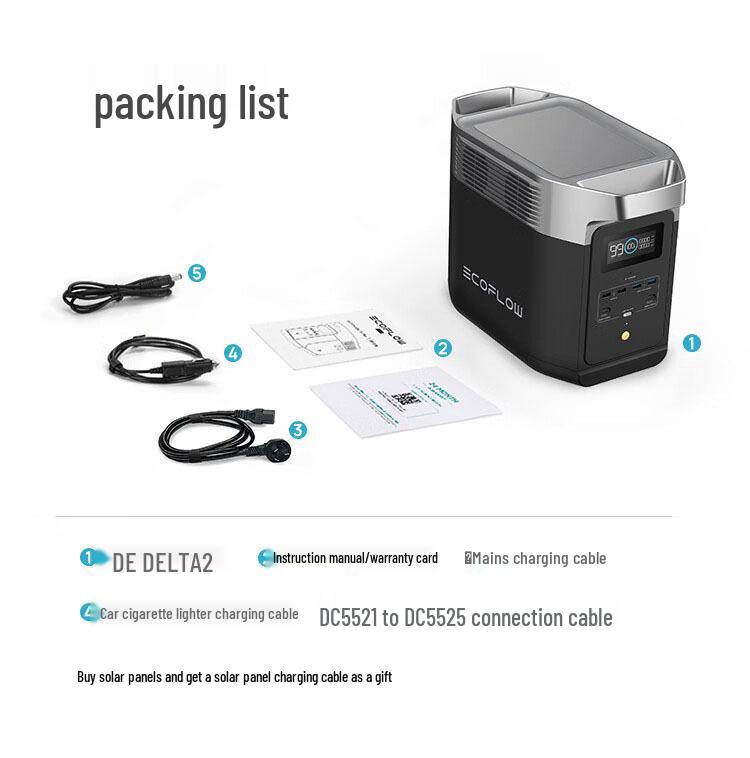 ECOFLOW DELTA 2 1800 Portable Outdoor Fast-Charging Lithium Battery