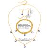 Stainless Steel Jewelry Set Fashion Hanging Small Eyes Earrings Bracelets Necklaces 3 Piece Jewelry Set For Women Jewelry Gifts