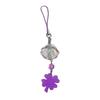 Clear Elegant Color Four Leaf Clovers Phone Charm with Wind Chimes Portable Good Luck Fashion Accessory Daily Use