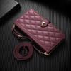 Crossbody Phone Case for Google Pixel 10 Pro XL Pixel9 9A 8 8A 7 7A 6 6A Diamond Pattern Zipper&buckle Leather Card Slot Wallet