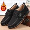 Old Beijing cloth shoes one pedal beef tendon sole spring and autumn denim men's leisure middle-aged and elderly non-slip dad shoes construction 