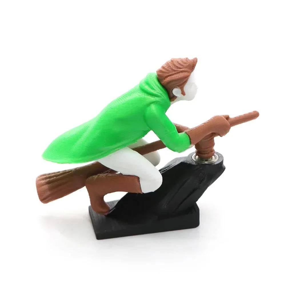 Funny Car Ornament Dashboard Drifting Figurine Desktop Ornament Broomstick Drift Ornament Car Decoration Interior Accessories