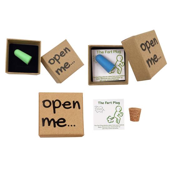 Zabawne Pudełko Prezentowe z Zatyczką na Bąki z Kartką Żarty na Prima Aprilis w Kartonowym Pudełku Zestaw Nowości Gag z Postaciami z Kreskówek i Zabawnymi Zwrotami dla Dorosłych