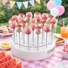 Candy Holder 22-Hole Cake Pop Stand Round Clear Acrylic Dessert Stand Elegant Versatile Cake Pop Display Weddings