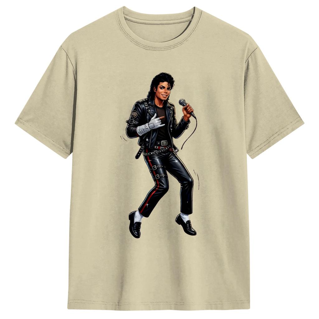 Streetwear T Shirt Beach MMichael JJackson Star Popular T Shirts Pure Cotton Tshirt for Unisex Y2K Retro Short Sleeve Tops