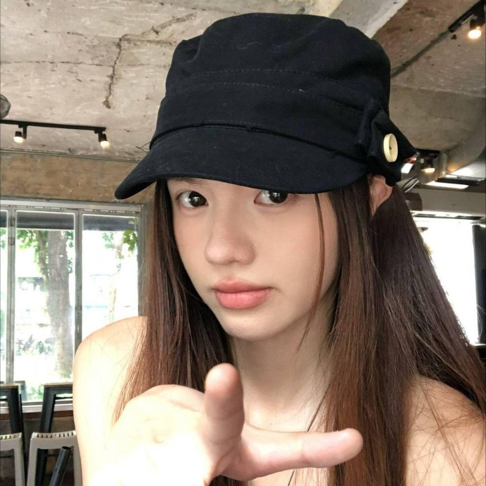 Cotton Flat Cap Cloth Retro Painter Hat Casual Equestrian Hat  Travel