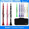 SLADE Bb Clarinet 17 Keys Bakelite Wooden Professional Woodwind Instrument Colorful Clarinette With Box Accessories Parts