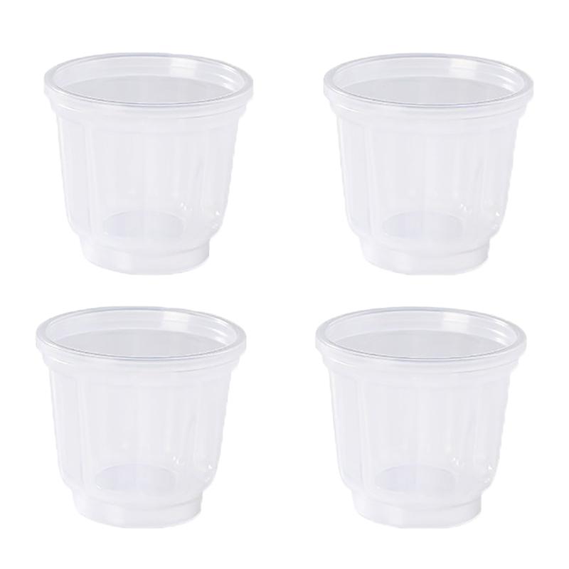 

1/4 шт. форма для пудинга пластиковая посуда для выпечки многоразовая самодельная форма для желе пудинга с крышкой инструмент для выпечки 4Pcs