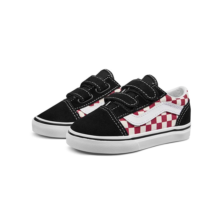 Vans Old Skool V Canvas Low Top Skateboard Shoes Black Infant And Toddler VN0A344K35U