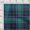 oneOone Tessuto di cotone flessibile con stampa a quadri tartan a metraggio, larghezza 40 pollici