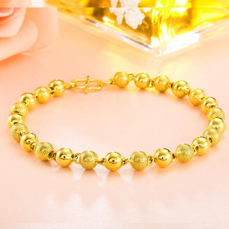Glossy Buddha Beads Bracelet Couple Style Transfer Ball Bracelet