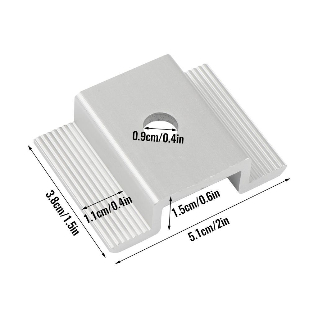 20/50 Pcs Solar Panel Mid Clamps Solar Panel Mounting Bracket Clamp Wide Photovoltaic Support Solar System Accessories
