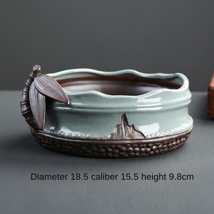 1pc Creative Ceramic Plant Pot Decorative Bamboo Flower For Orchids Large Hydroponic Flowerpot Terracotta Pots Seedlings