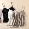 Camisola de Seda de Amora 19 Momme com Decote em V para Mulheres - Não Precisa de Sutiã, Roupa Íntima Fina de Cetim