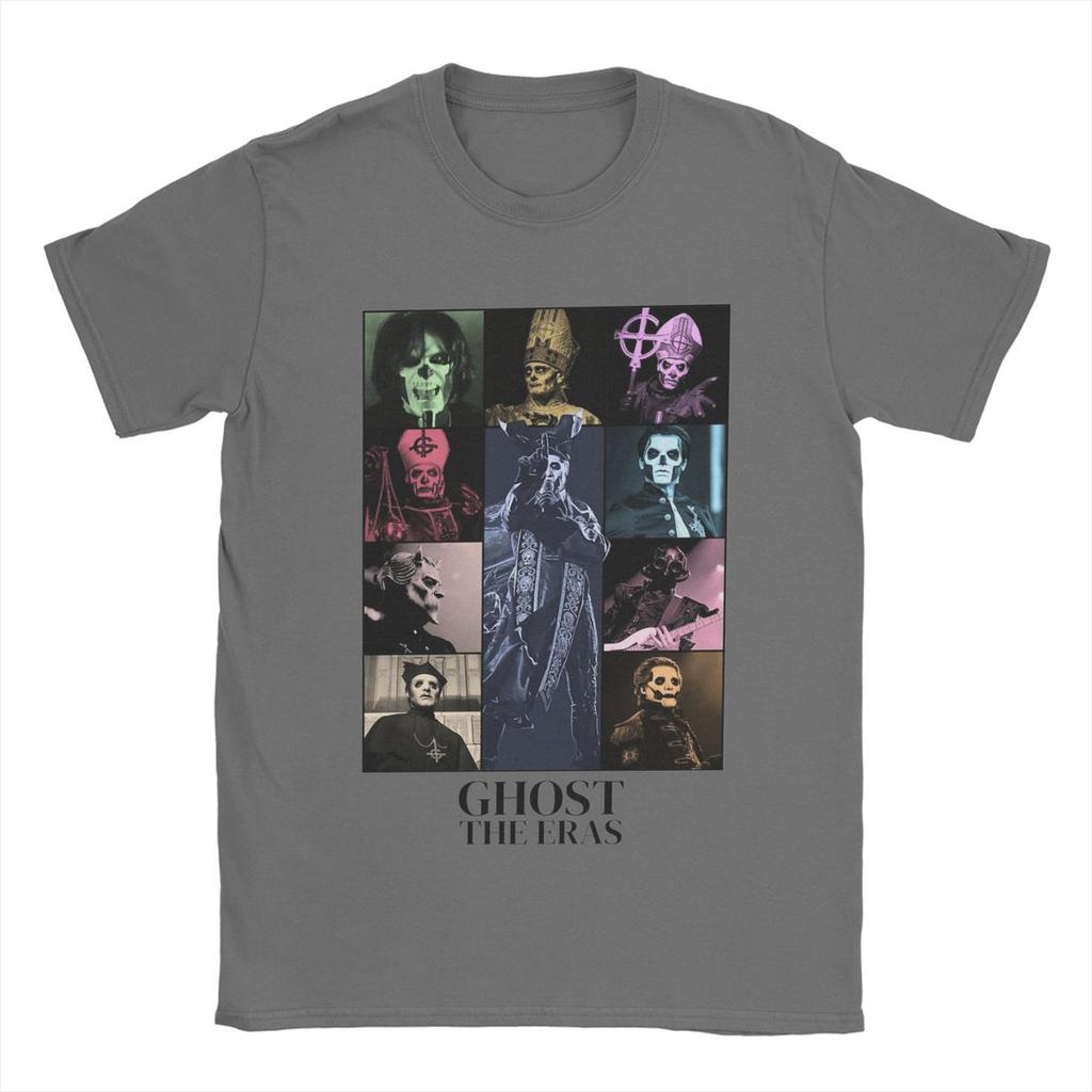 Men T-Shirts Ghost B.C. Band Vintage Cotton Tee Shirt Short Sleeve T Shirt Crewneck Clothing Plus Size