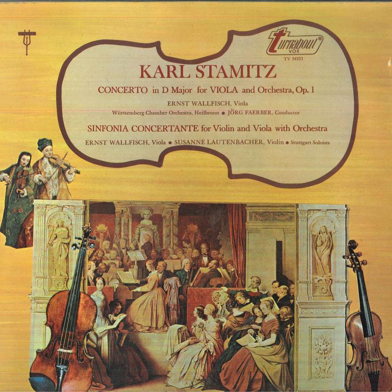 

LP Record ERNST WALLFISCH JORG FAERBER SUSA Stamitz Concerto In D Major For Vio TV34221 TURNABOUT Europe Classical Used