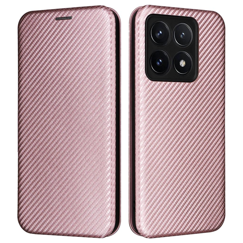 For Xiaomi 14T Case Carbon Fiber Texture Drop-Proof PU Leather Phone Cover