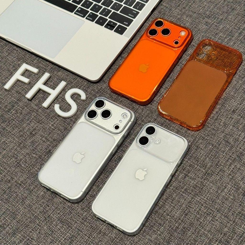 Matte TPU Transparent Drop-Proof Phone Case for 17 Pro Max/16 Pro Max, Orange