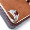 Natural Garnet Ring In 925 Sterling Silver – Elegant, Bold, and Durable Design