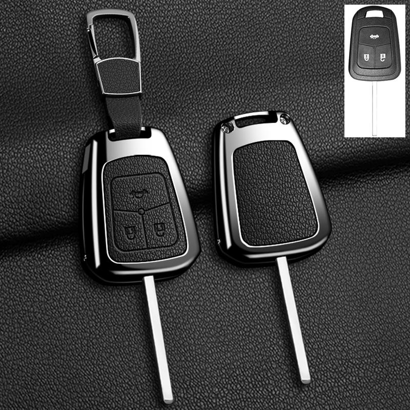 Metal Car Key Case Cover For Chevrolet Malibu Blazer Traverse Seeker Onix Equino Volt Bolt Trax Orlando Cruze Spark Sonic Camaro